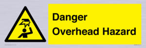 Danger Overhead Hazard